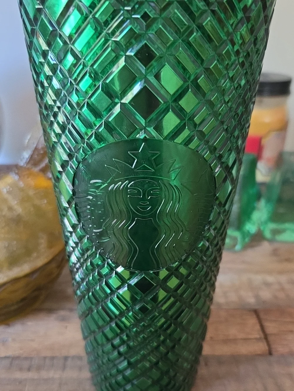 Starbucks textured lattice
